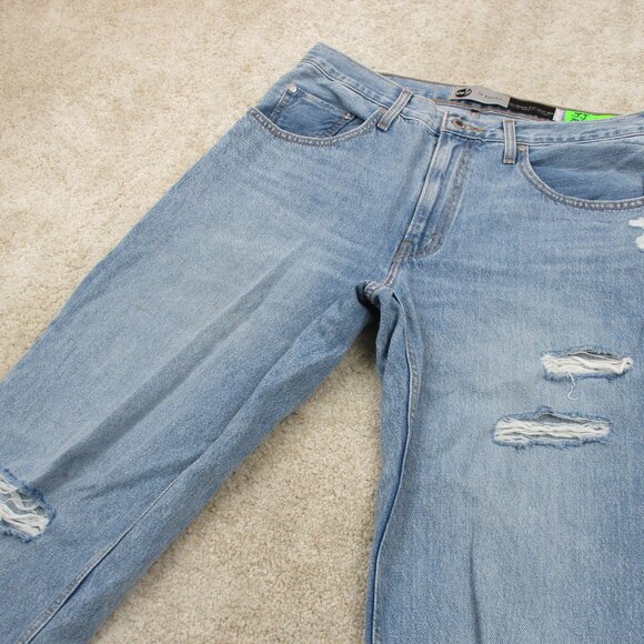 Levis Silvertab Jeans 'Womens 34 Blue Denim '94 Baggy Distressed 34x30 - Picture 3 of 16